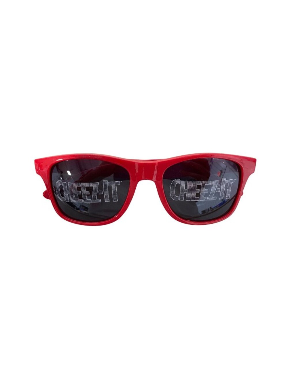 Cheez-It Promotional Sunglasses Red Novelty Snack Food Merch Swag Party Shades